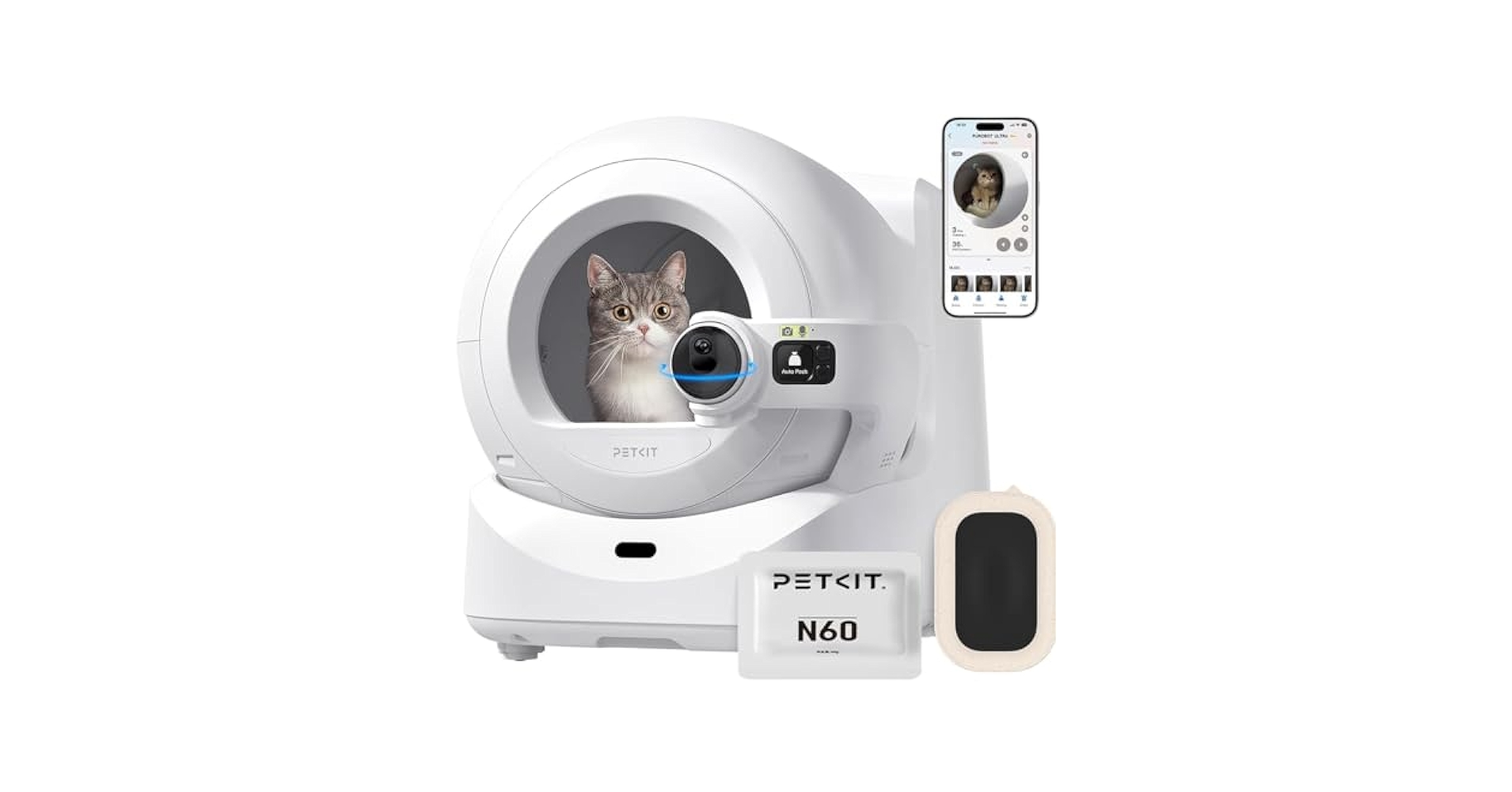 PETKIT PUROBOT ULTRA 猫用自動トイレ AI搭載全自動ネコトイレ「 PUROBOT ULTRA（ピューロボット
